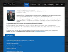 Tablet Screenshot of javierparras.es